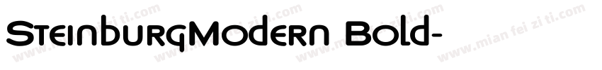 SteinburgModern Bold字体转换